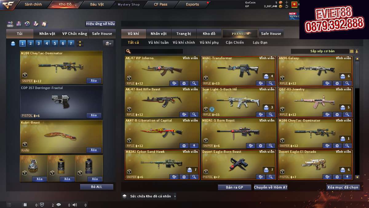 shop acc cf uy tin gia re